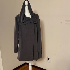 NWOT light weight grey coat with hood